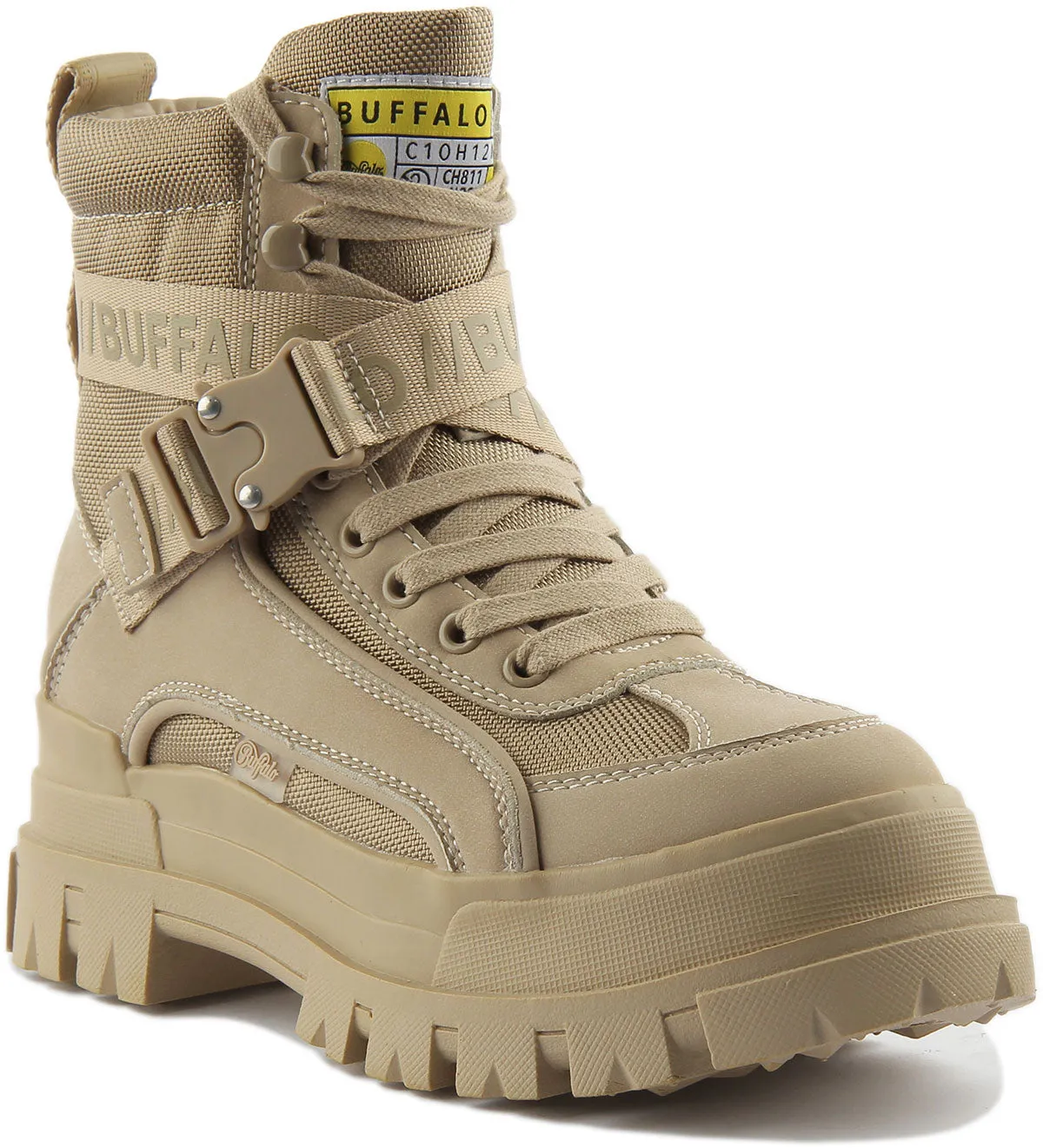 Bottes Buffalo Aspha Com1 en couleur beige
