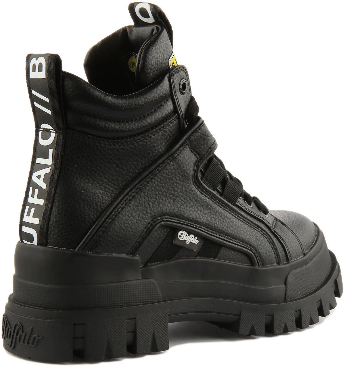 Chaussures Buffalo Aspha Nc Mid Noires Pour Femme Buffalo