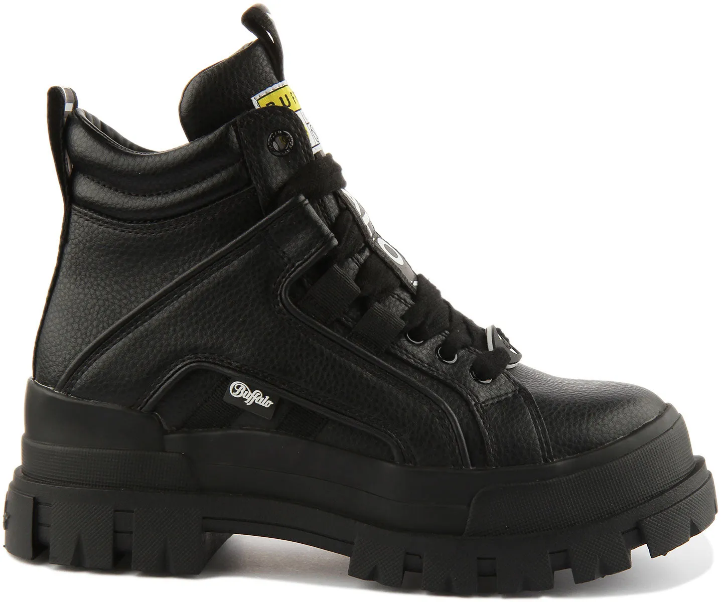 Chaussures Buffalo Aspha Nc Mid Noires Pour Femme Buffalo