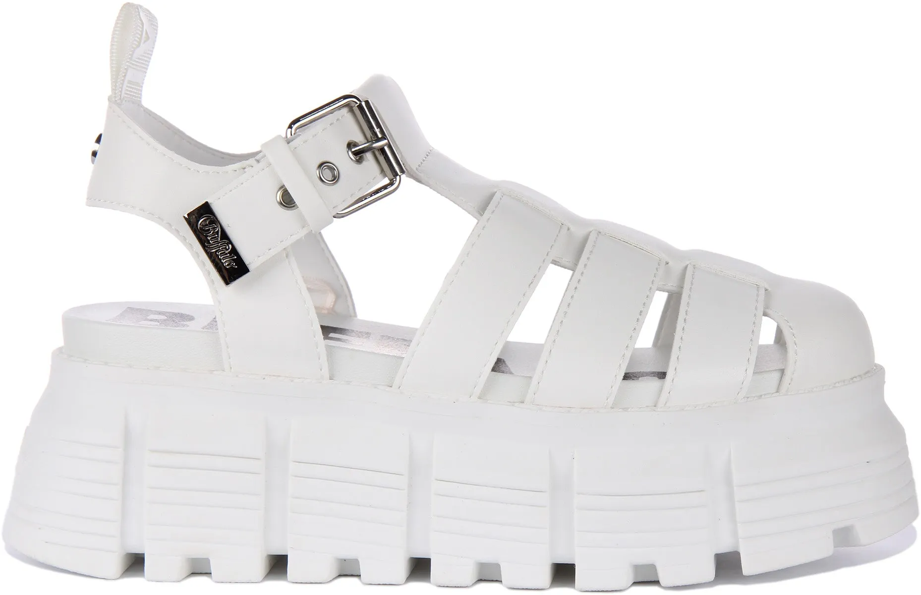 Buffalo Ava Fisher En Blanc Pour Femmes Chaussures Buffalo