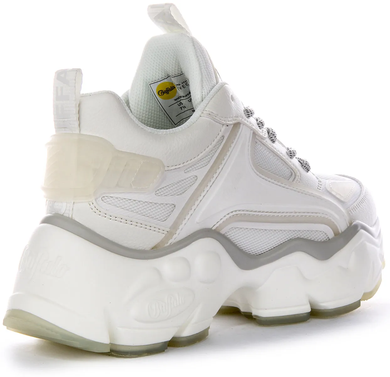 Buffalo Binary Athena En Blanc Pour Femmes Chaussures Buffalo