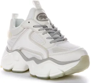 Buffalo Binary Athena En Blanc Pour Femmes Chaussures Buffalo