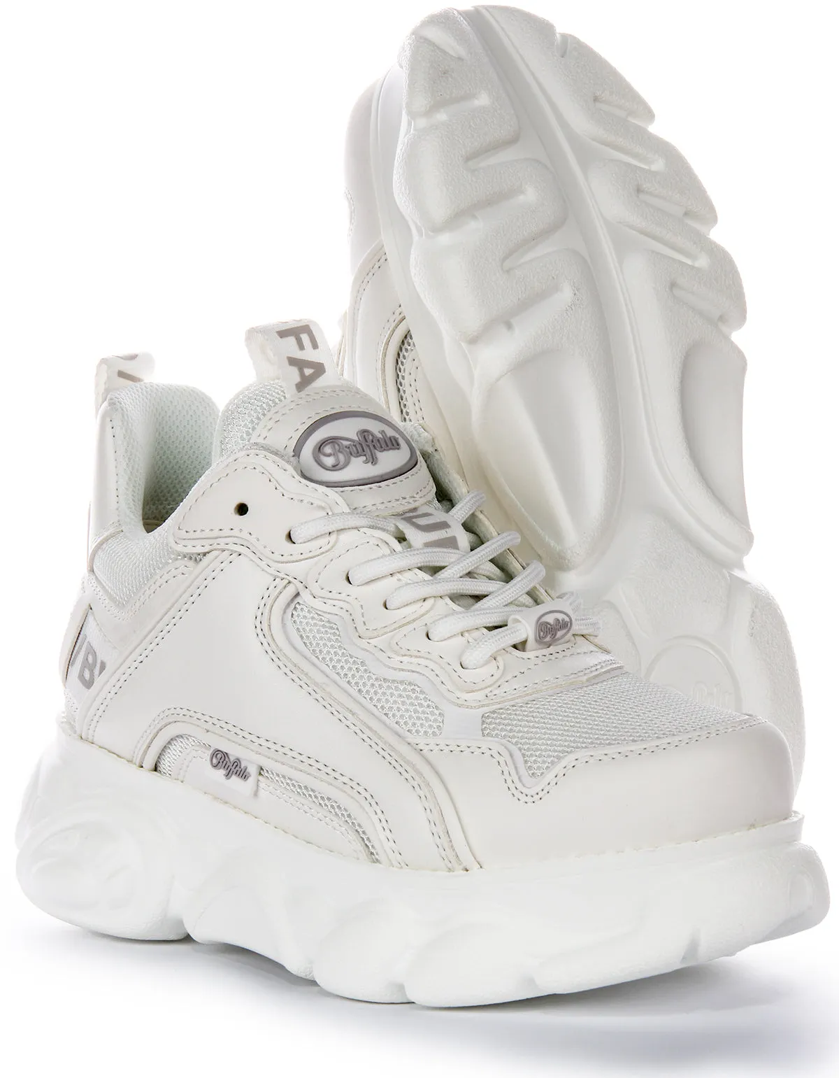 Chaussures Buffalo Cld Chai en Blanc Blanc pour Femmes Buffalo