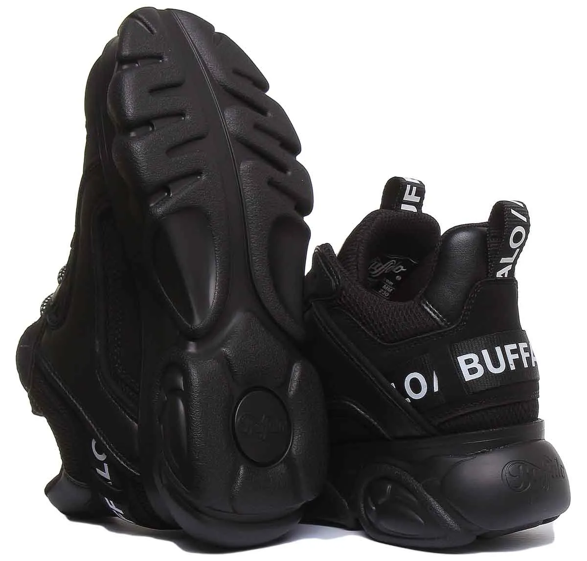 Bottes Plateforme Buffalo Cld Chai en Noir