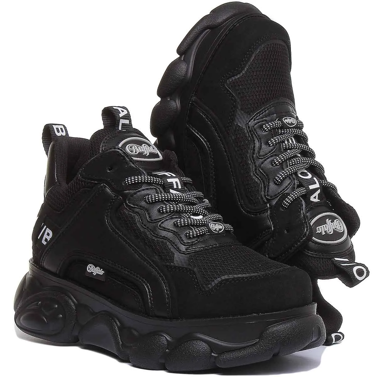 Bottes Plateforme Buffalo Cld Chai en Noir