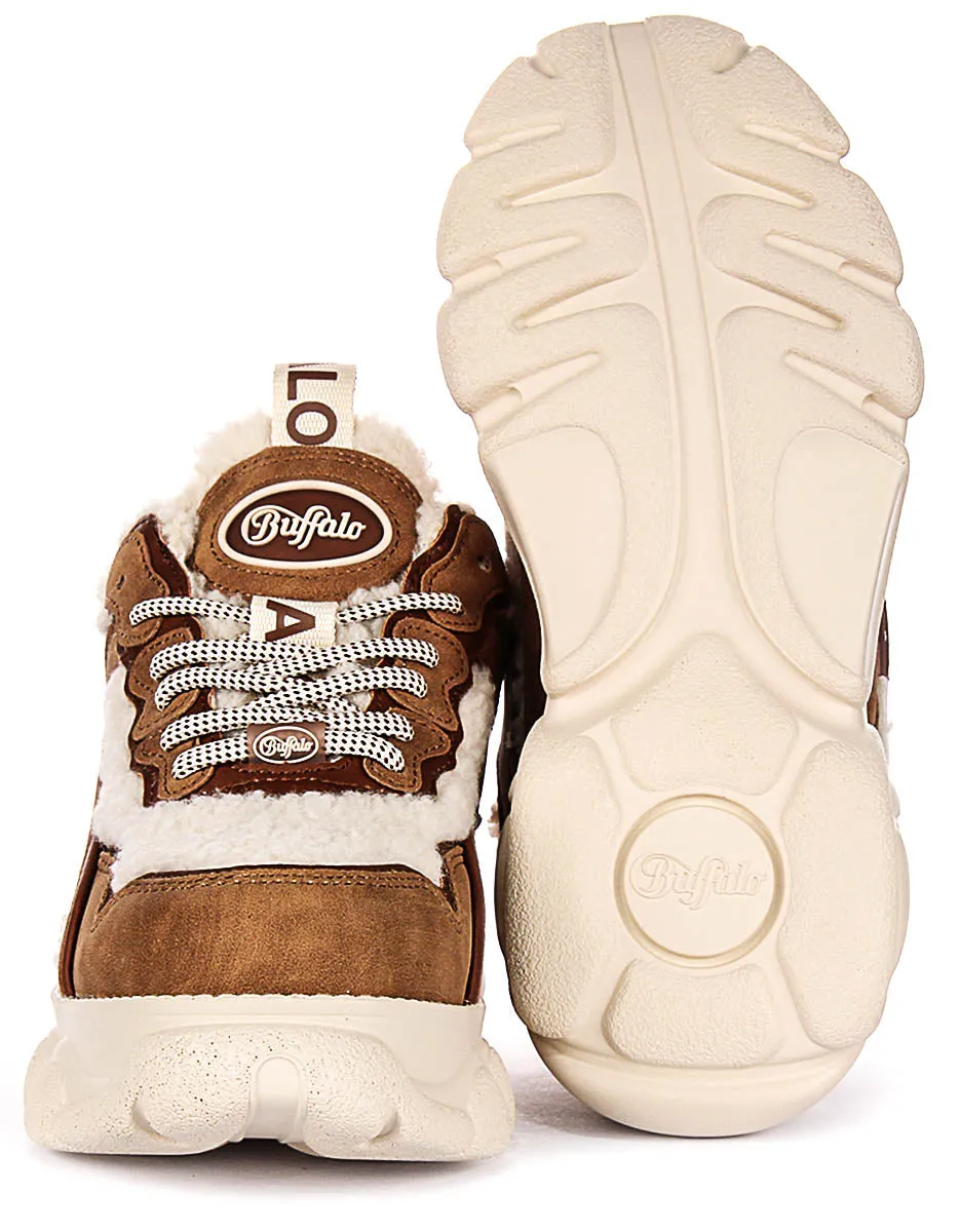 Buffalo Cld Chai Chaud En Beige Marron Pour Femmes Chaussures Buffalo