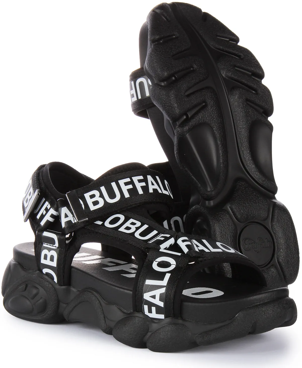 Chaussures Buffalo Cld Tec en Noir et Blanc pour Femmes Buffalo