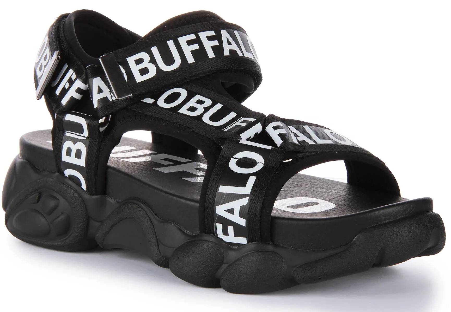 Chaussures Buffalo Cld Tec en Noir et Blanc pour Femmes Buffalo