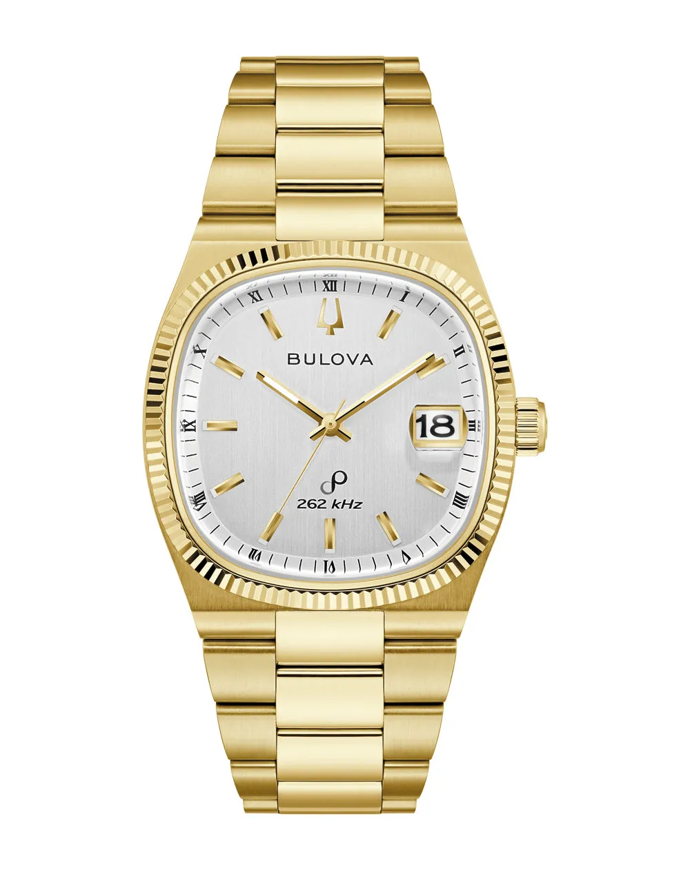 Bulova Super Seville White Dial Stainless Steel Watch 97B223 