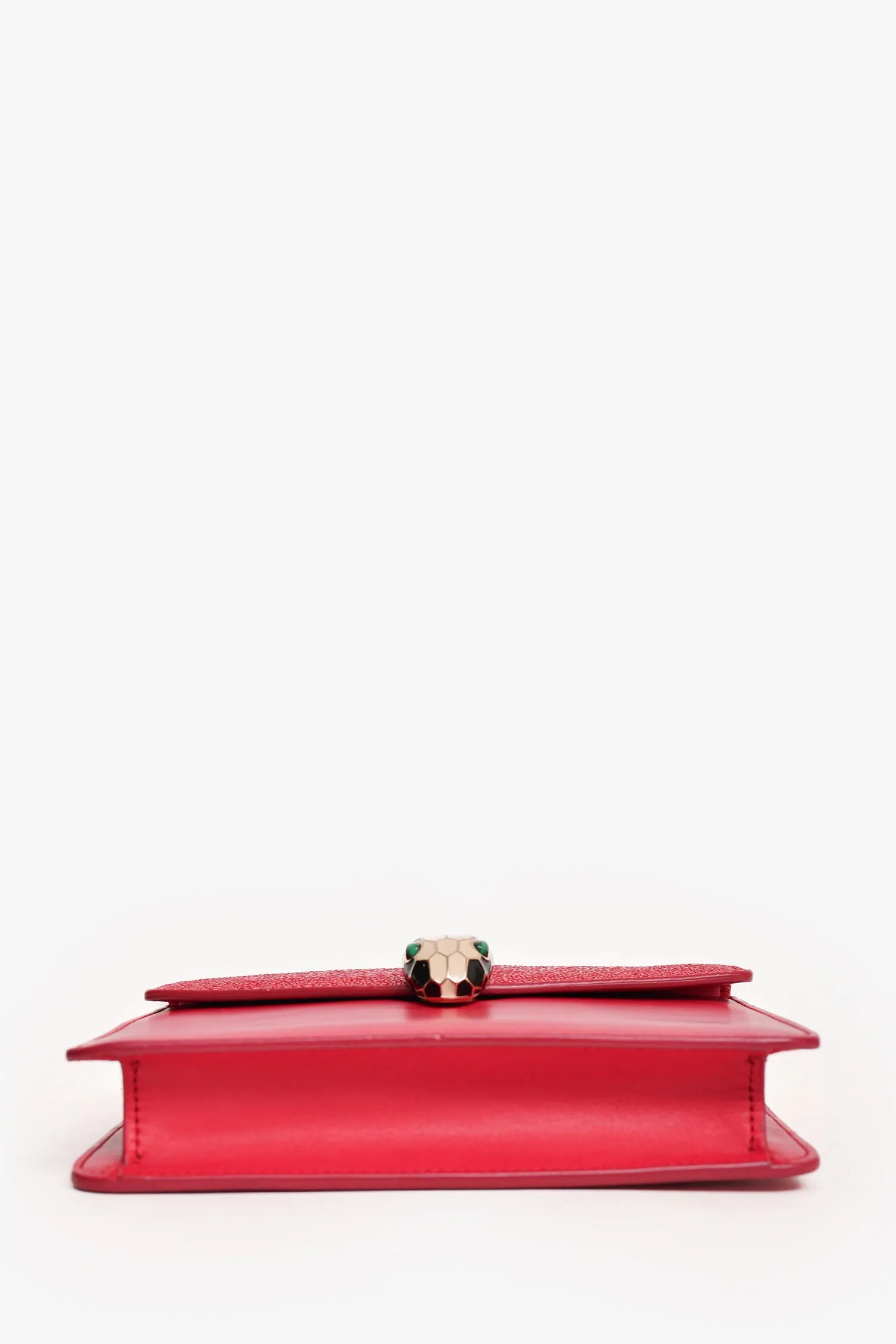 Bvlgari Pink Leather/Stingray Serpenti Crossbody (As Is)