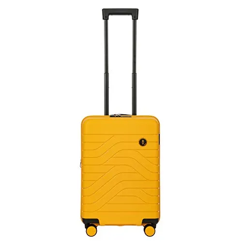 B|Y By Brics | Ulisse 21 Inch Expandable Spinner Suitcase | Mango | Hard Exterior, Multiple Pockets & TSA Approved Lock mega luggage savings