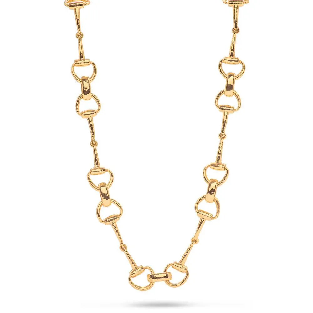 Capucine de Wulf Equestrian Snaffle Bit Chain Necklace in Gold - 20" 