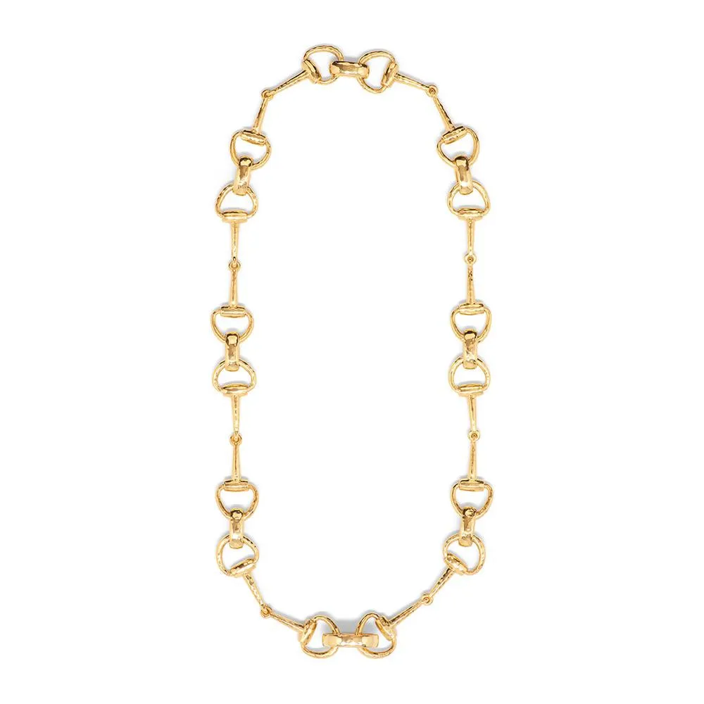 Capucine de Wulf Equestrian Snaffle Bit Chain Necklace in Gold - 20"