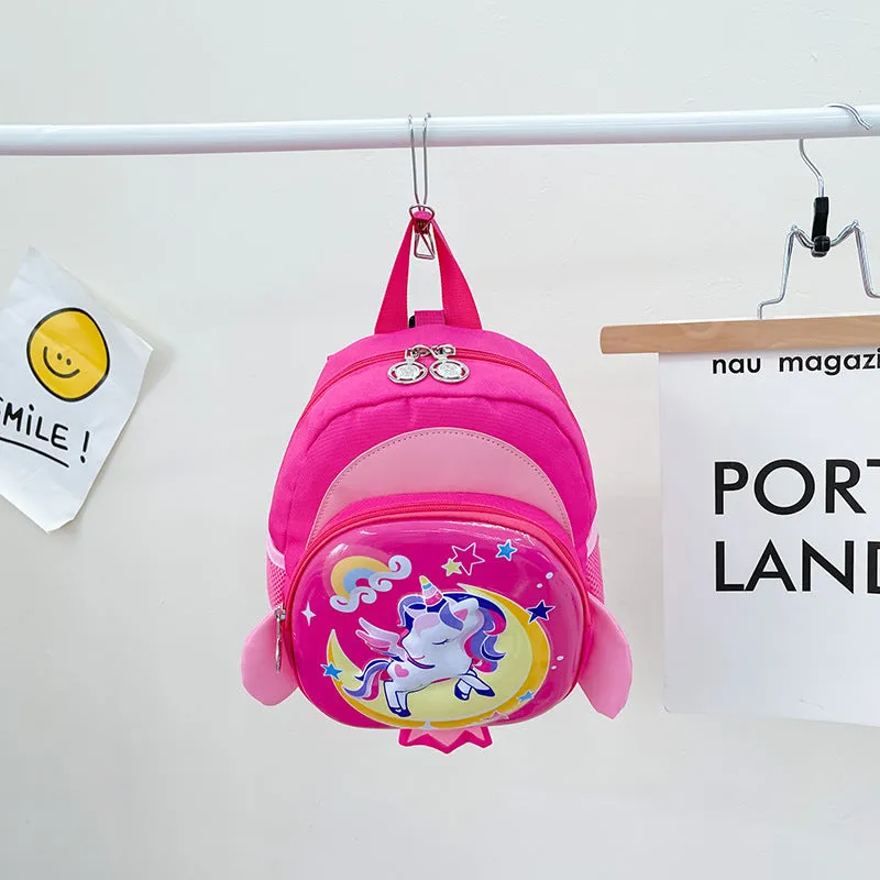 Cartoon Pegasus Kindergarten Anti-lost Schoolbag Backpack