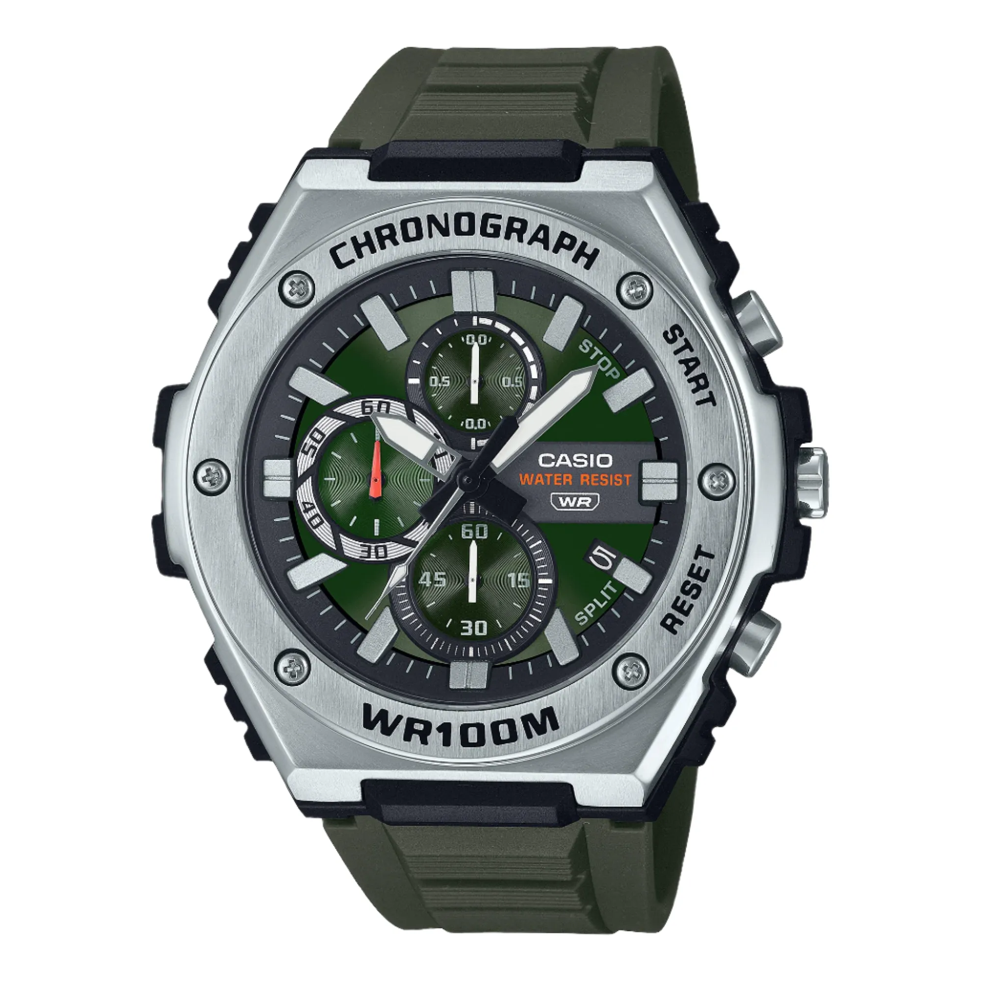 Casio Analog Green Dial Green Resin Band Watch MWA300H-3A 