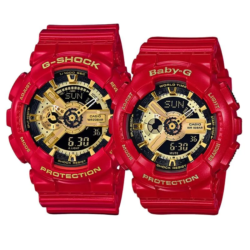 Casio Baby-G & G-Shock Couple Limited Models Watches BA110VLA-4A / GA110VLA-4A 