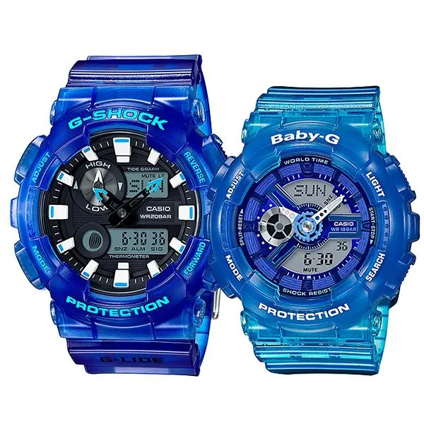 Casio Baby-G & G-Shock Couple Watches BA110JM-2A / GAX100MSA-2A 