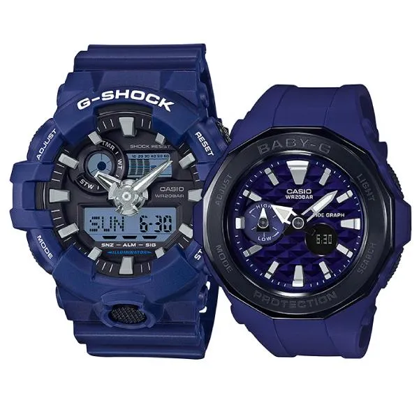 Casio Baby-G & G-Shock Couple Watches BGA225G-2A / GA700-2A 