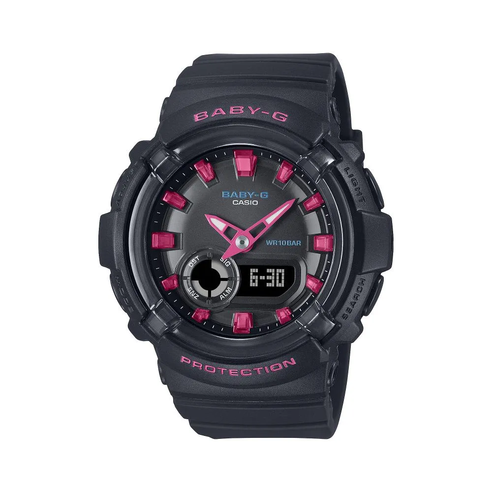 Casio Baby-G Analog-Digital Black Resin Strap Women's Watch BGA-280DN-1ADR 