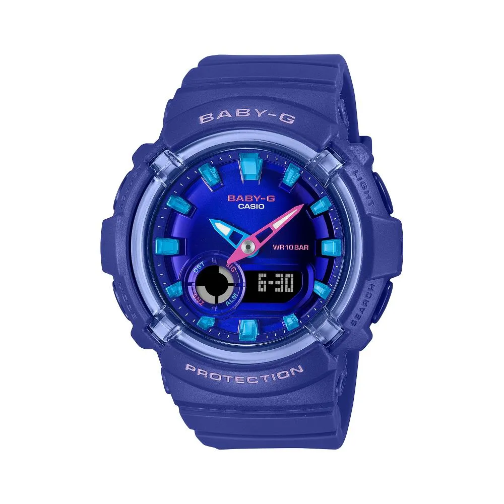 Casio Baby-G Analog-Digital Blue Resin Strap Women's Watch BGA-280DN-2ADR 