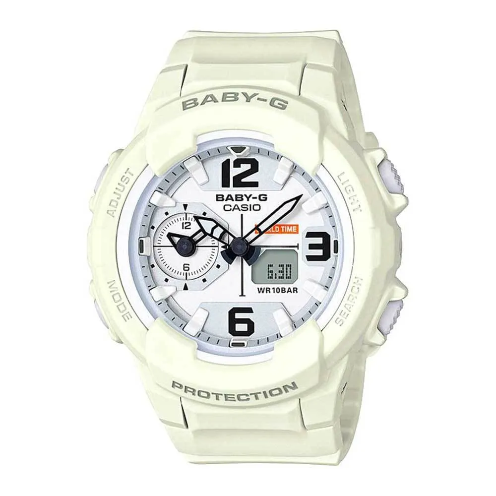 CASIO BABY-G BGA-230-7B2DR-P DIGITAL QUARTZ WHITE RESIN UNISEX'S WATCH 