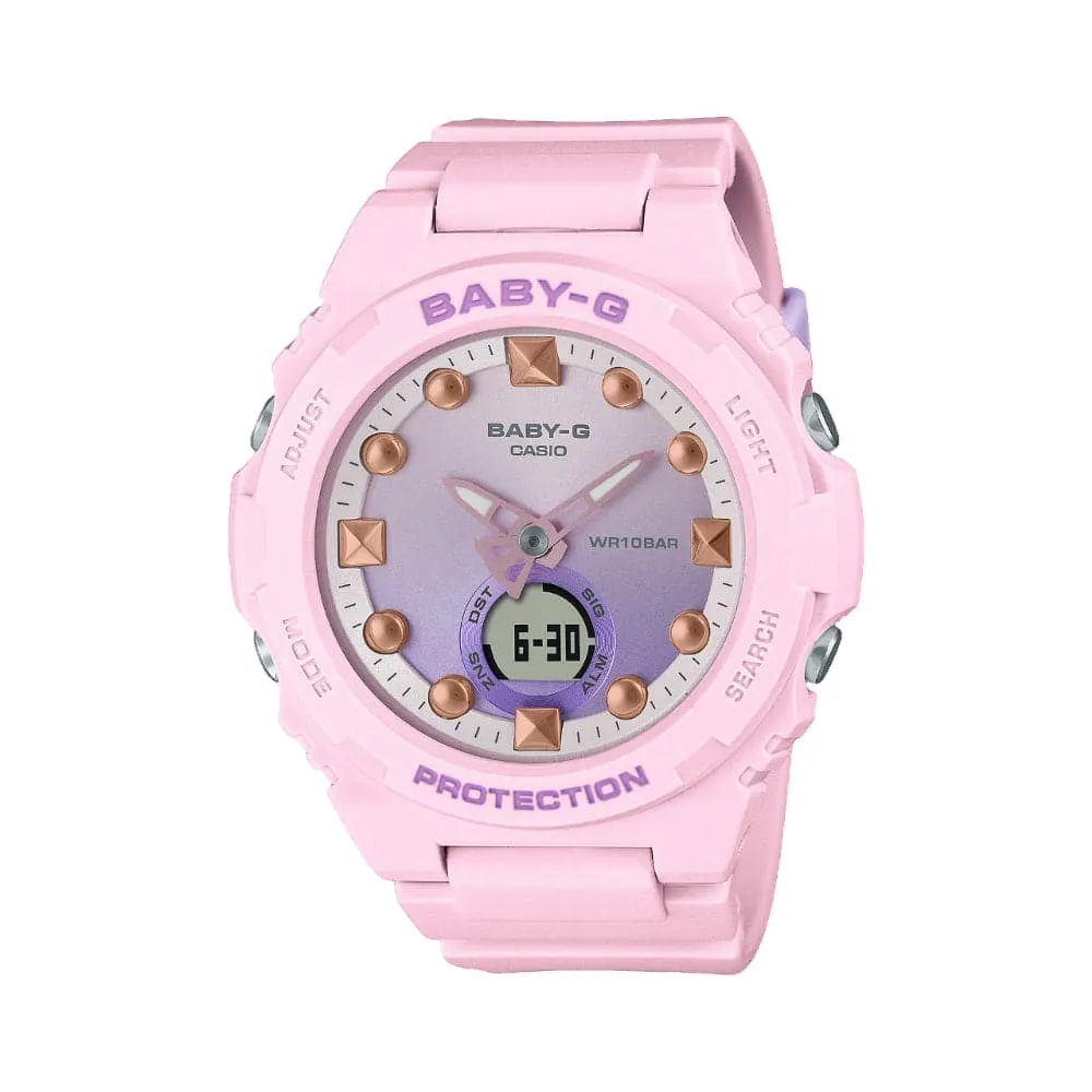 Casio Baby-G BGA-320 Series Pink Resin Strap Women Watch BGA-320-4ADR 