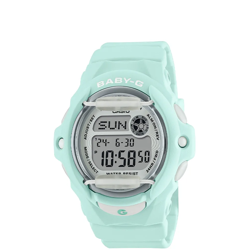 Casio Baby-G Blue Resin Strap Shock Resistant Digital Watch for Women BG-169U-3DR 