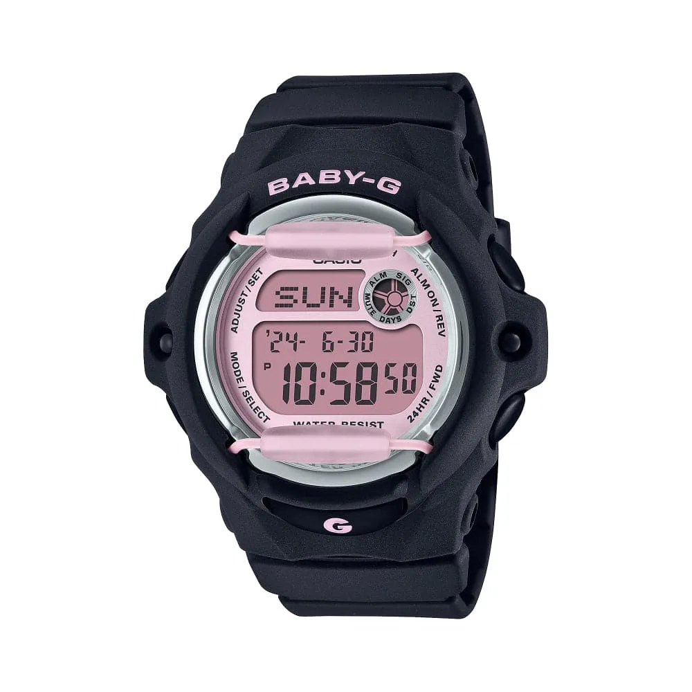 Casio Baby-G Digital Black Resin Strap Women Watch BG-169U-1CDR-P 