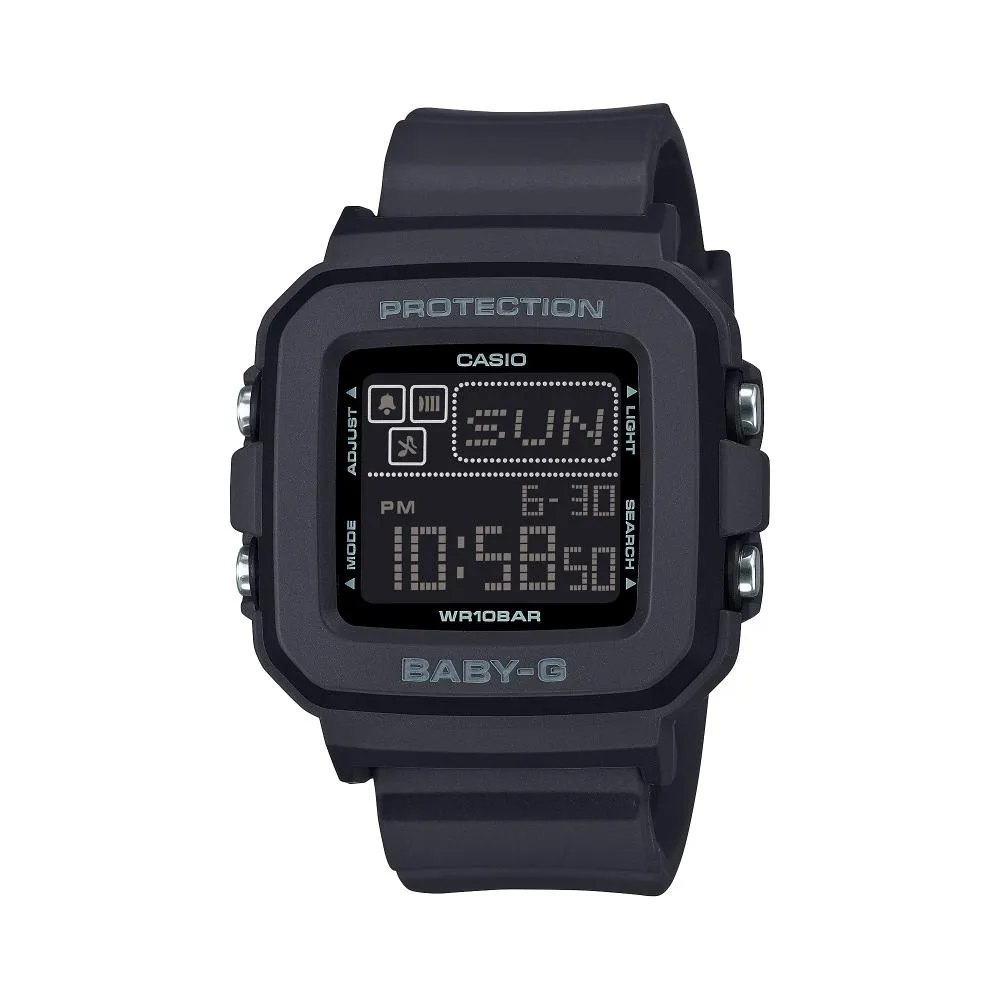 Casio Baby-G Digital Black Resin Strap Women's Watch BGD-10-1DR 