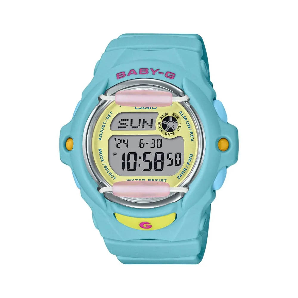 Casio Baby-G Digital Blue Resin Strap Women Watch BG-169PB-2DR 