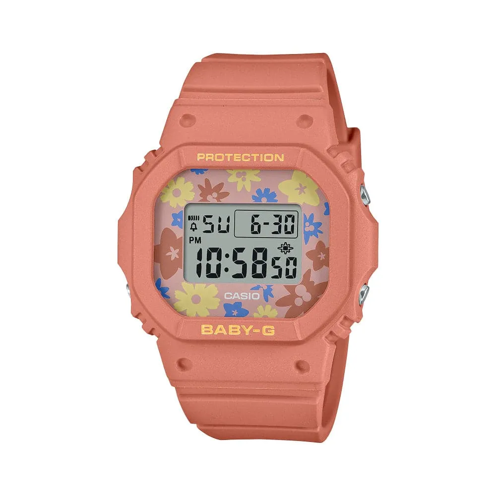 Casio Baby-G Digital Orange Resin Strap Women Watch BGD-565RP-4DR 
