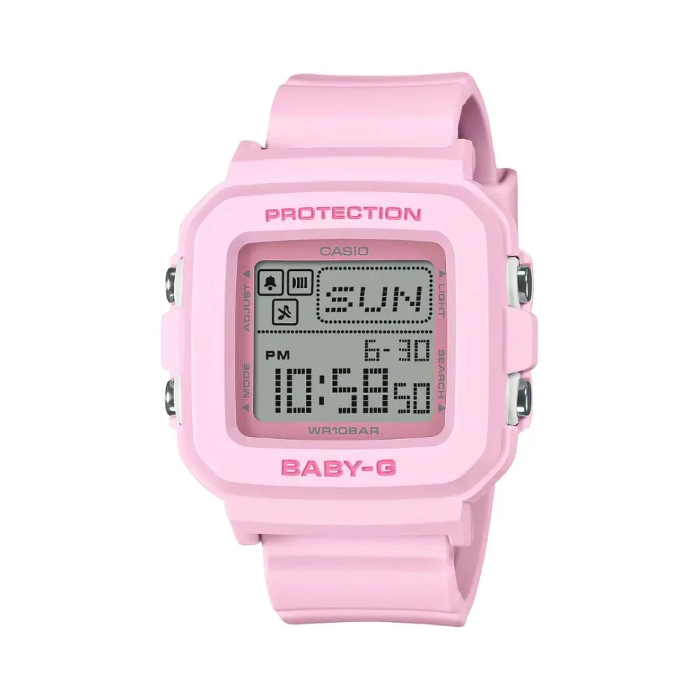 Casio Baby-G Digital Pink Resin Strap Women's Watch BGD-10-4DR 