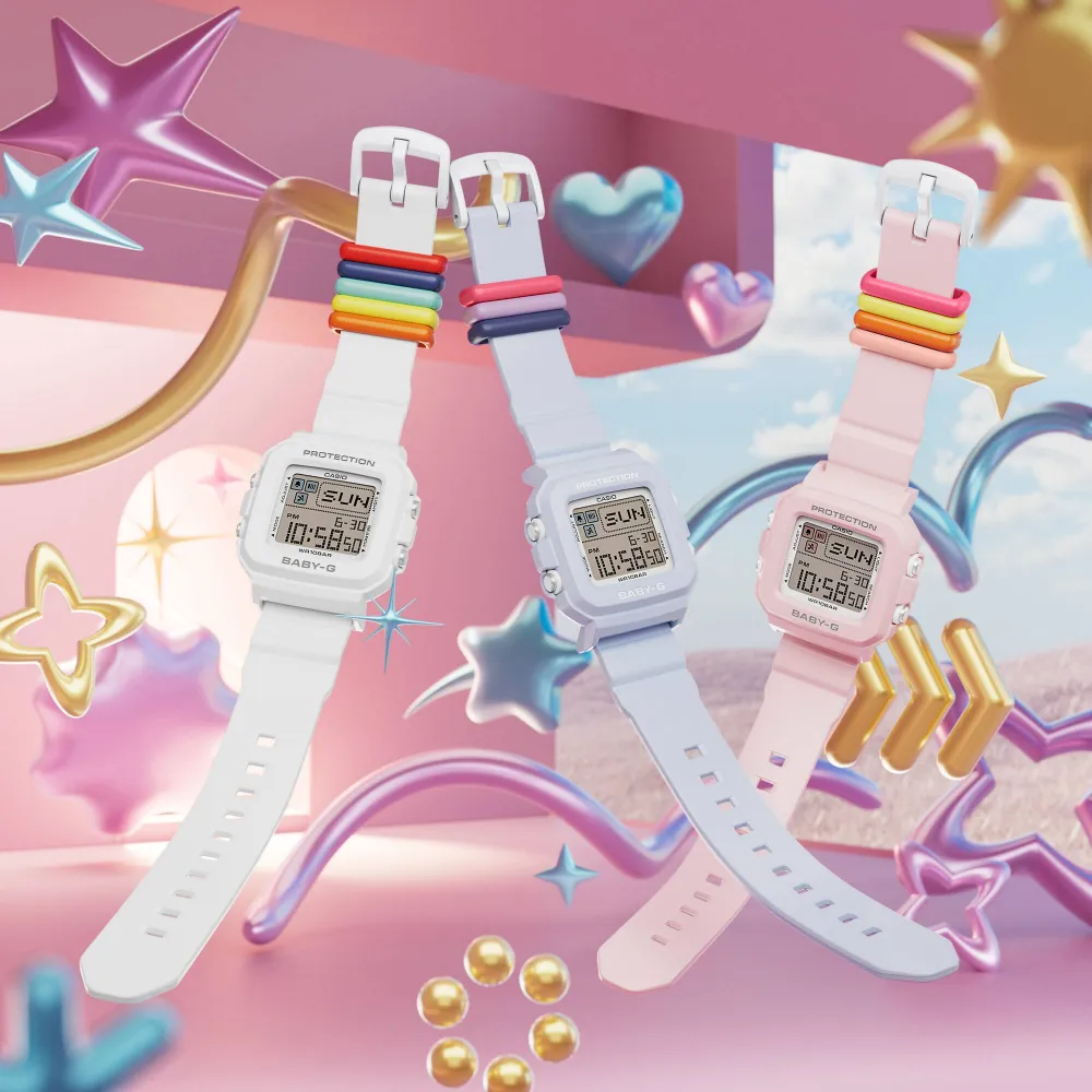 Casio Baby-G Digital Resin Strap Women Watch BGD-10L Series 