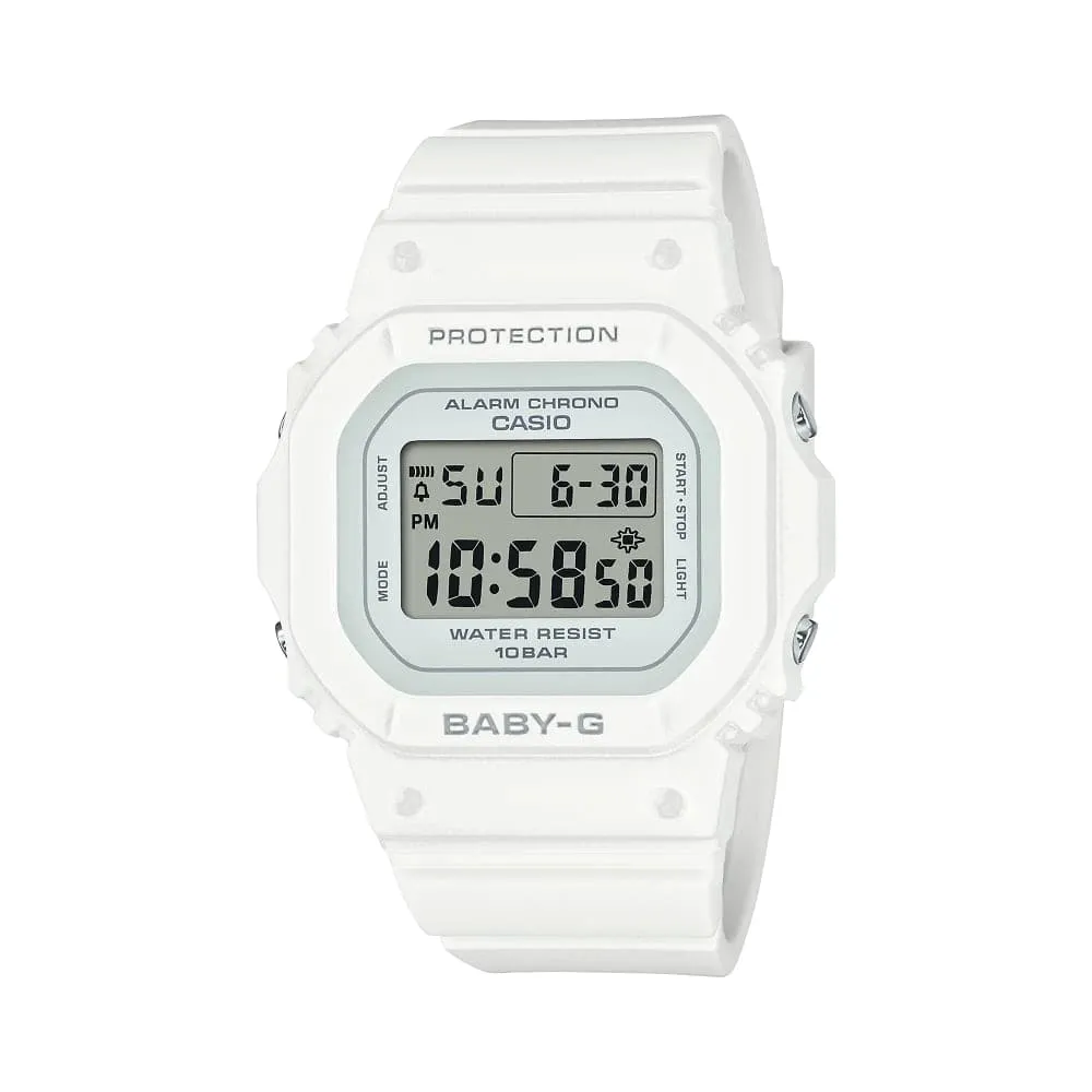 Casio Baby-G Digital White Resin Strap Unisex Watch BGD-565U-7DR 