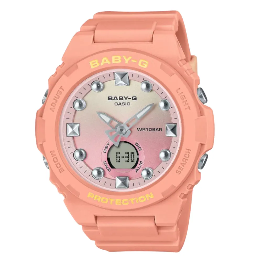 Casio Baby-G Orange Resin Strap Women Watch BGA-320-4A1DR 