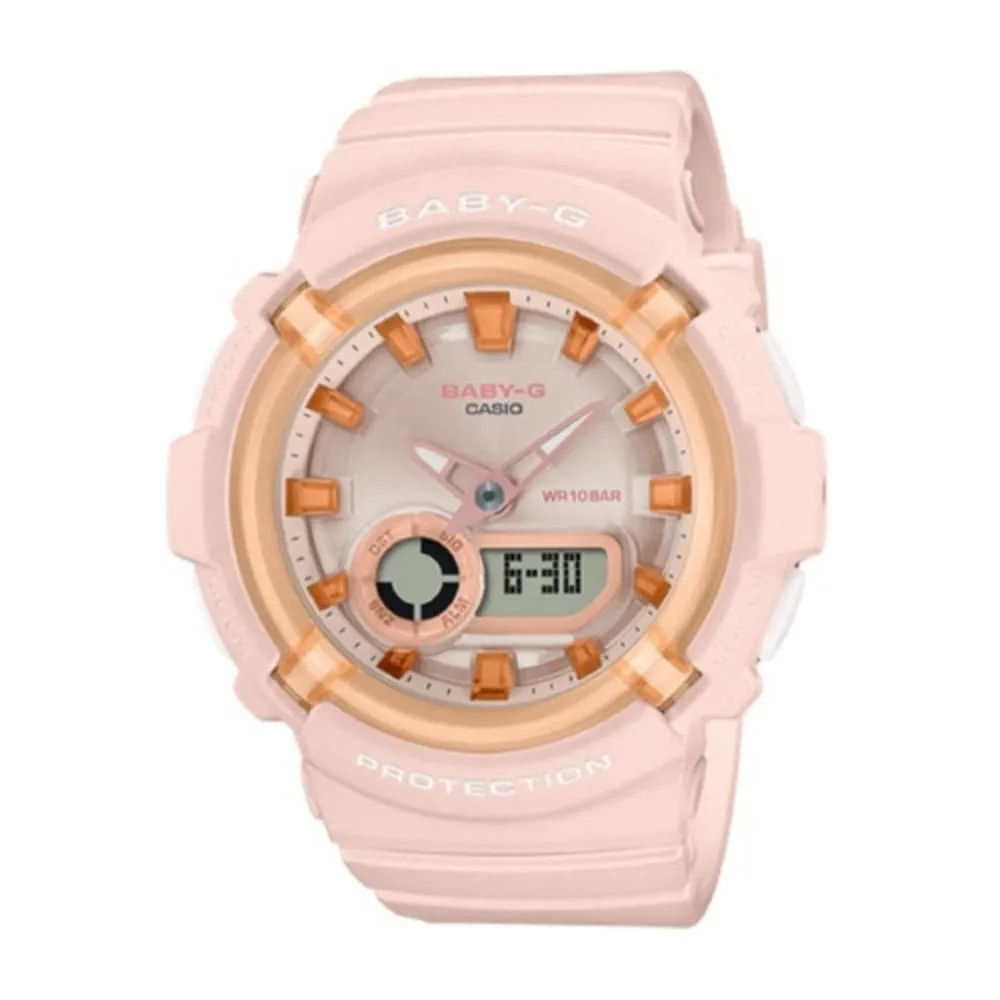 Casio Baby-G Pink Dial & Rubber Strap Women Watch BGA-280SW-4ADR-P 