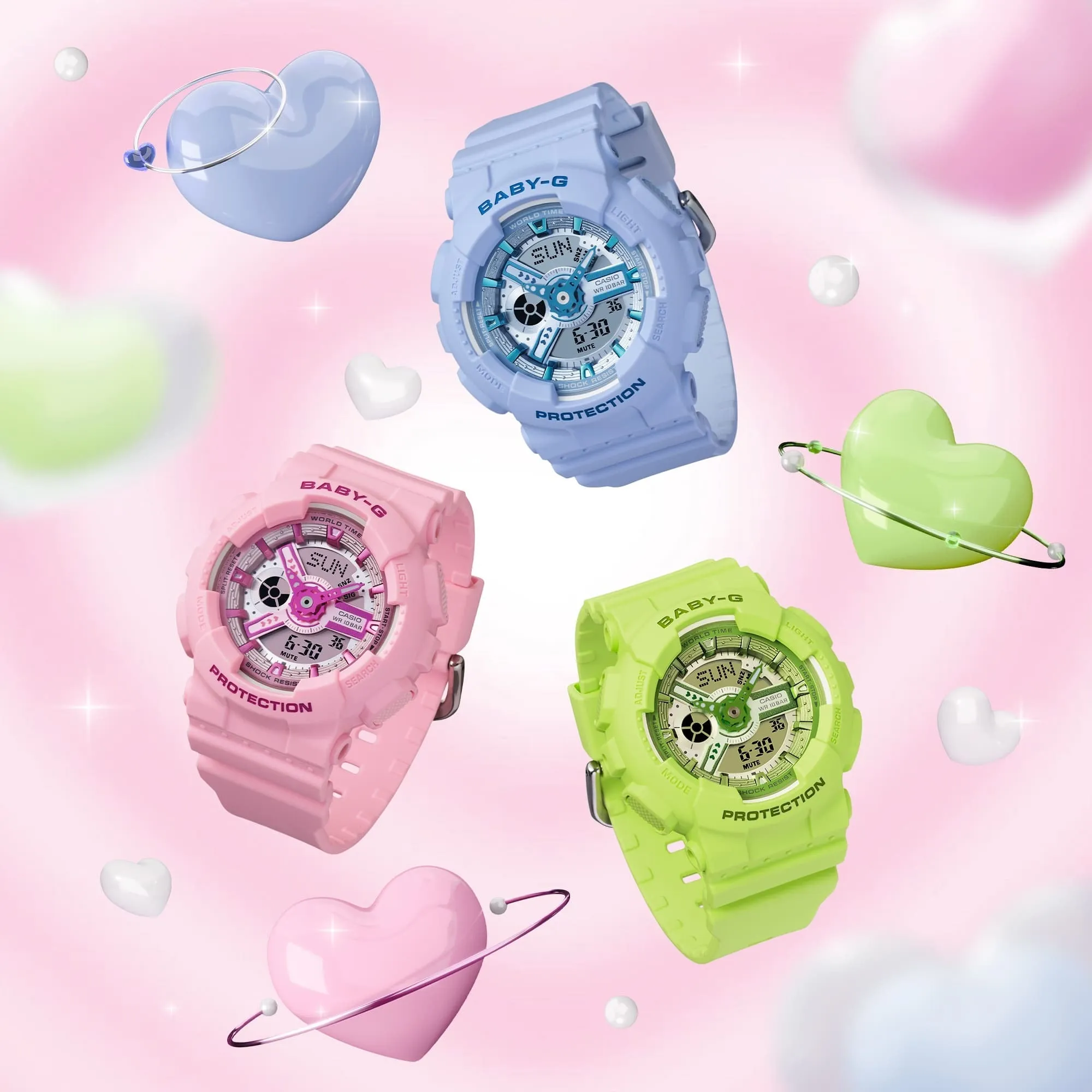 Casio Baby-G Resin Strap Women Watch BA-110 Series 