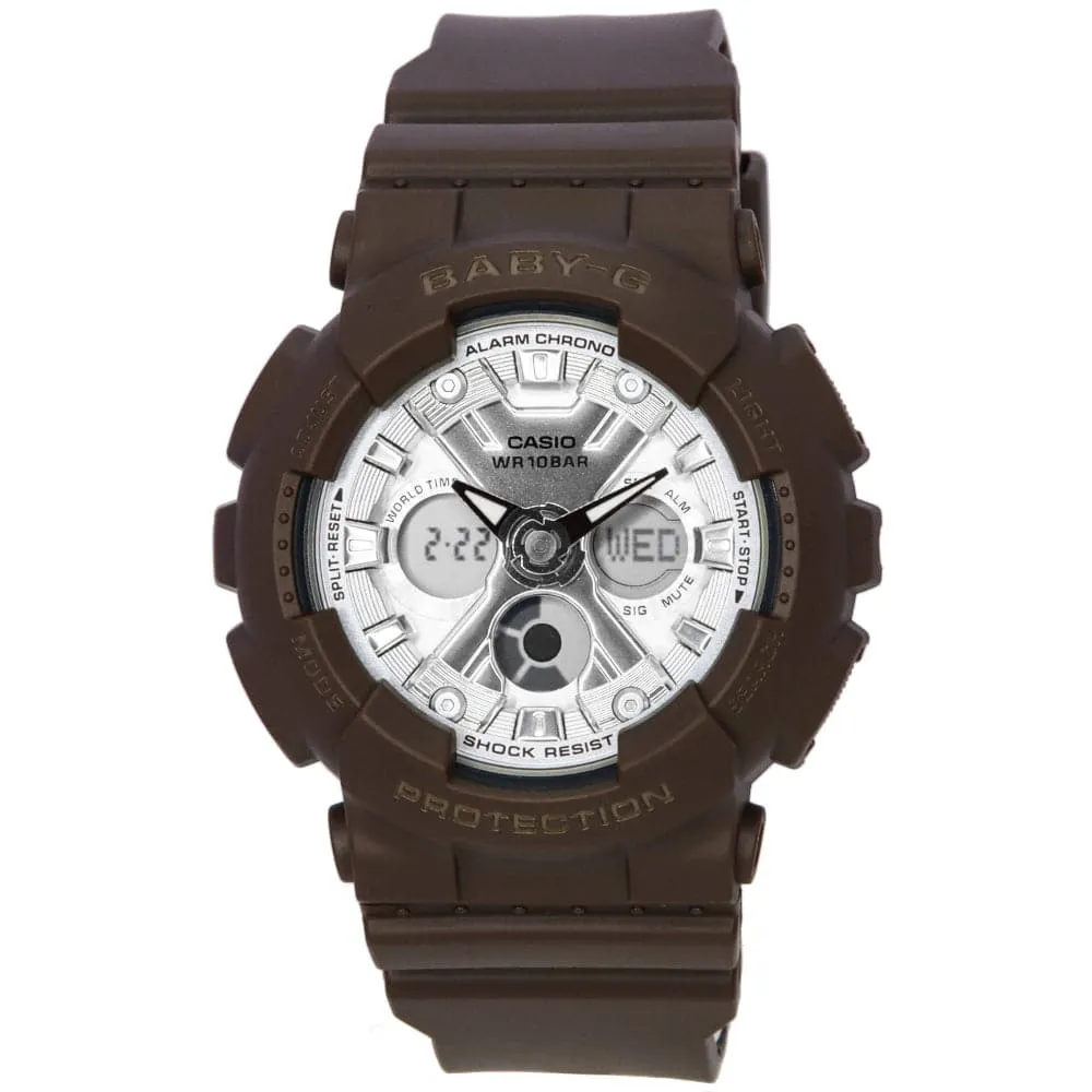 Casio Baby-G Standard Analog-Digital Brown Watch BA-130SW-5ADR-P 