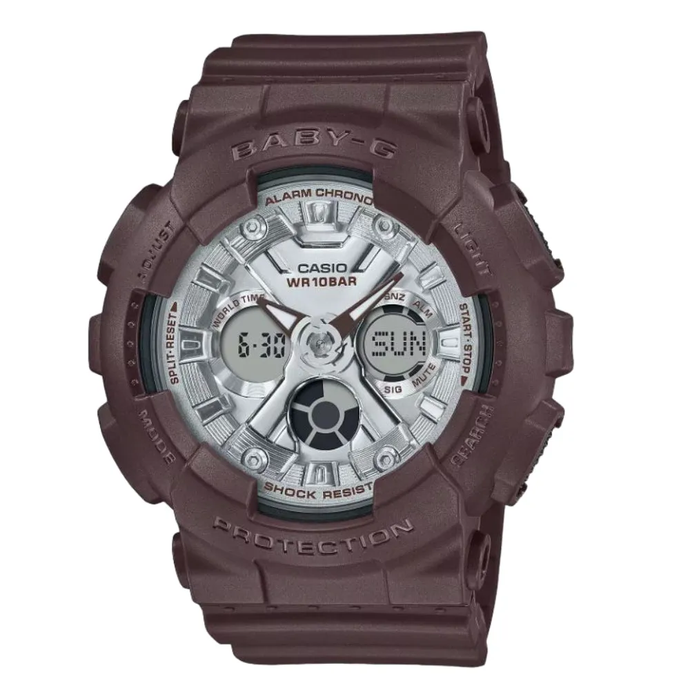 Casio Baby-G Standard Analog-Digital Brown Watch BA-130SW-5ADR 