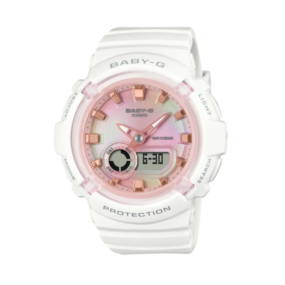 Casio Baby-G White Resin Strap Women Watch BGA-280TD-7ADR-P 