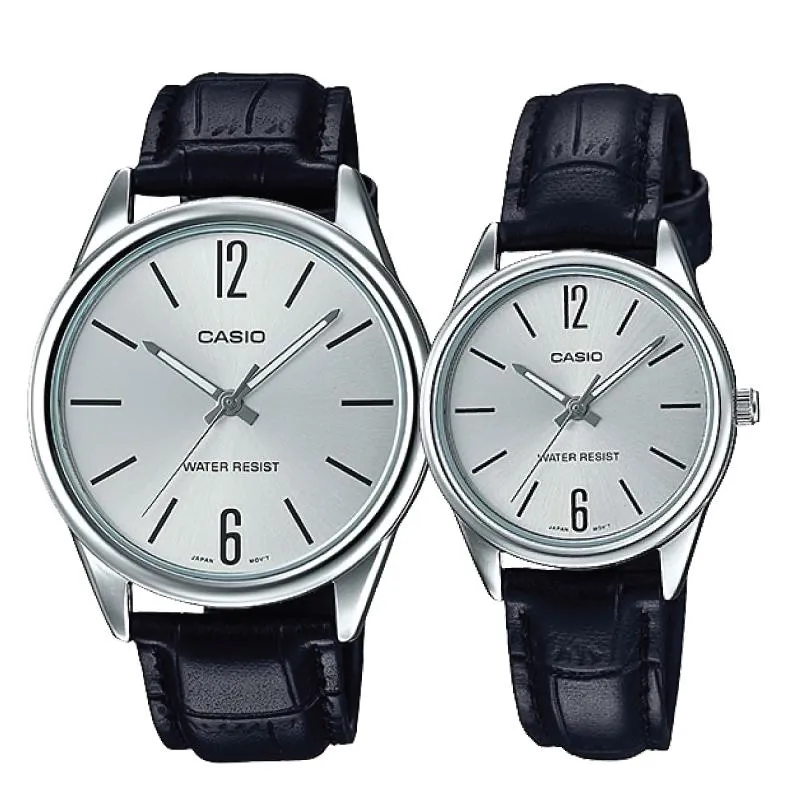 Casio Couple Leather Watch LTPV005L-7B MTPV005L-7B 