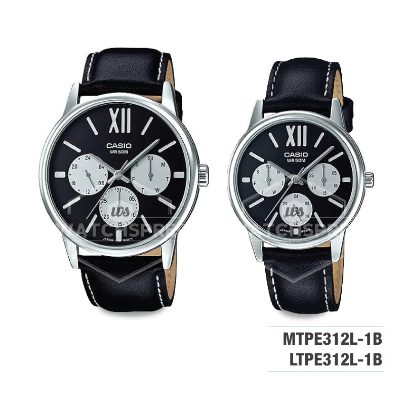Casio Couple Metal Watch LTPE312L-1B MTPE312L-1B 