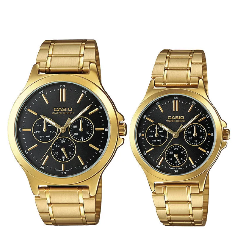 Casio Couple Watch MTPV300G-1A LTPV300G-1A 