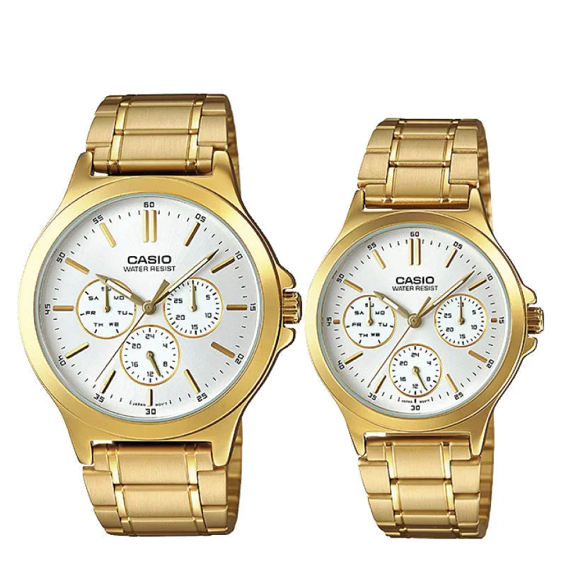 Casio Couple Watch MTPV300G-7A LTPV300G-7A 