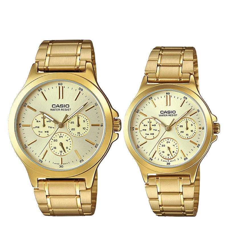 Casio Couple Watch MTPV300G-9A LTPV300G-9A 
