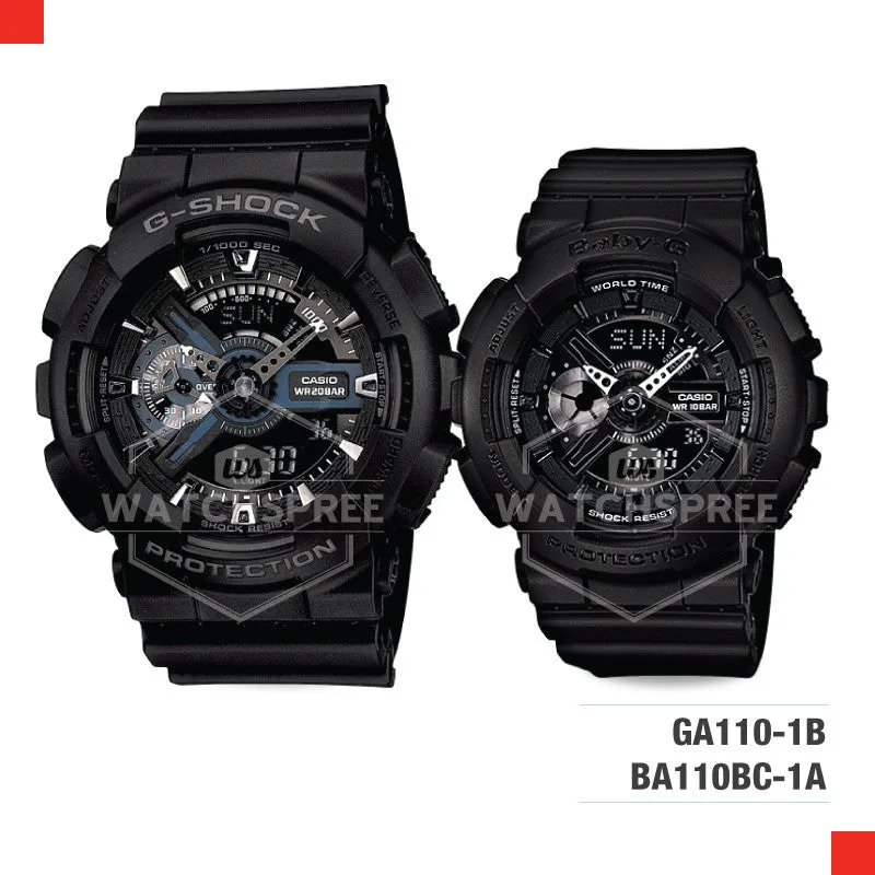 Casio G-Shock & Baby-G Couple Watch BA110BC-1A-GA110-1B 
