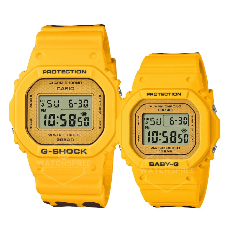 Casio G-Shock & Baby-G Honey-Inspired 2022 Limited Models SLV22B-9D SLV-22B-9D SLV-22B-9 [Couple Watch Set] 