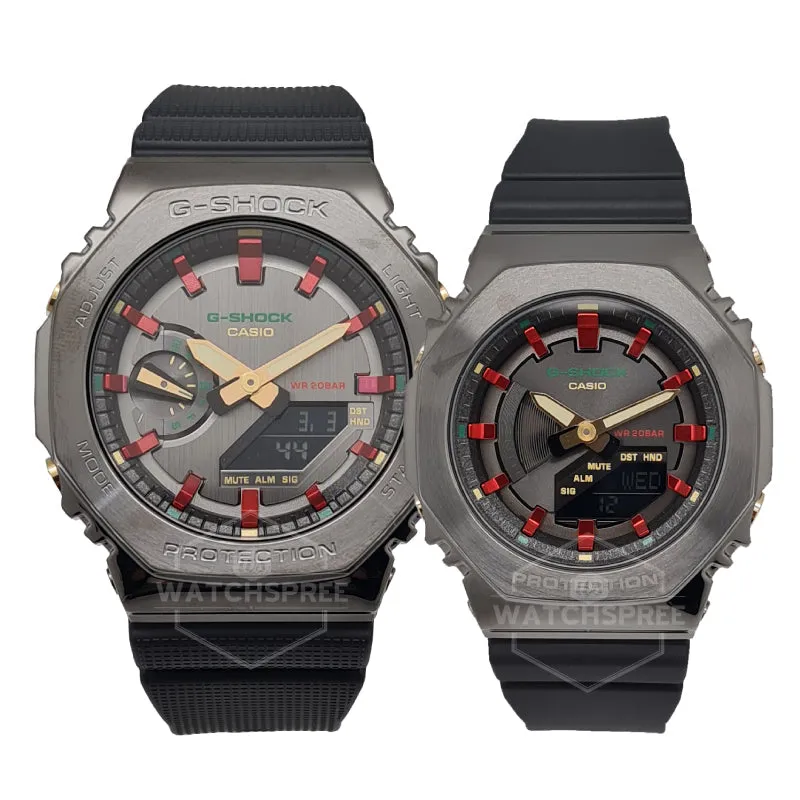 Casio G-Shock & G-Shock for Ladies Limited Model Couple Watches GMS2100CH-1A / GM2100CH-1A [Couple Watch Set] 