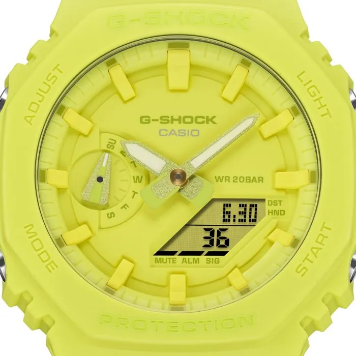 Casio GA-2100-9A9ER G-Shock Tone-on-Tone Yellow Watch