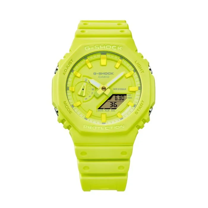 Casio GA-2100-9A9ER G-Shock Tone-on-Tone Yellow Watch